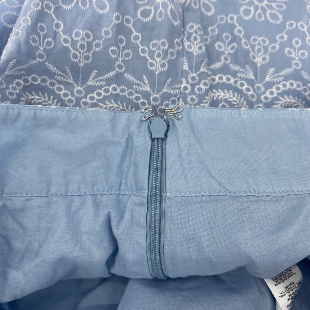 LOFT Blue and White Midi Skirt - Picture 9 of 9